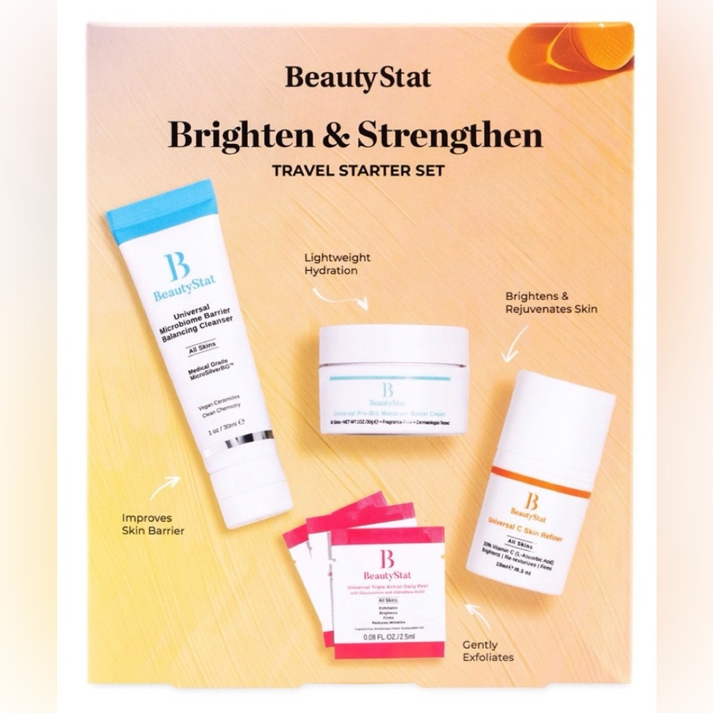 BeautyStat Skincare - Brighten & Strengthen Travel Set